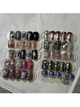 ファーストネイルアンドアイラッシュ(1st NAIL&eyelash)/8900円　y2kデザイン