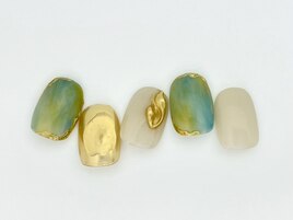 Cコース6500円ニュアンスネイル