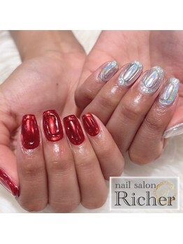 エスフィーネイルサロン リシェル(Esfy nailsalon Richer)/ミラーネイル