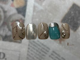 大理石ミラーネイル