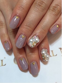 クリスタルネイル ボンベルタ橘店(CRYSTAL NAIL)/ストーン埋め尽くしネイル