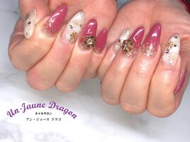 【ロングネイル】冬ネイル