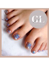 ケイス(Caise)/フットネイル/ラメワンカラー