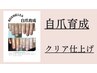 透明のジェルで補強しながら育てる手の自爪育成【ハンド】初回