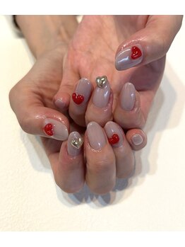 スペル(spell)/立体ハートネイル