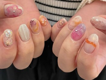 アイネイルズ 天神今泉店(I-nails)/【misato.n】春ニュアンス