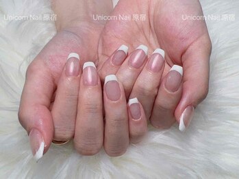 ユニコーンネイル 原宿表参道(unicorn nail)の写真/【明治神宮前駅徒歩1分】『大人気★カラーフレンチ2色まで』お仕事柄派手なデザインはできない方にも◎