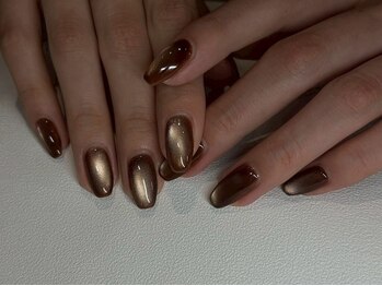 マックスビューティーネイル(MAX BEAUTY nail)/マグネット×レオパード