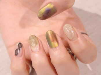 ラルネイル 大宮(Lull. nail)/*マットミラー*ニュアンス*