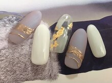 ビューティーネイルサロン クリアーズ(Clears)/偏光パールとミラーライン