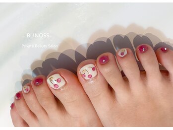 ブリノス(BLINOSS)/チェリー☆フットネイル