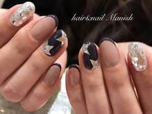 マニッシュ(Manish)/ネイビー/スター/シルバーホロ