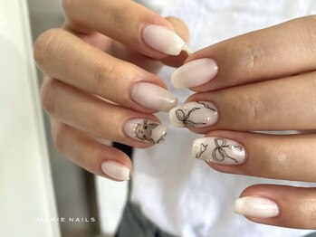 マリーネイルズ 大阪梅田店(MARIE NAILS)/新規8000円0918e ミラーフレンチ