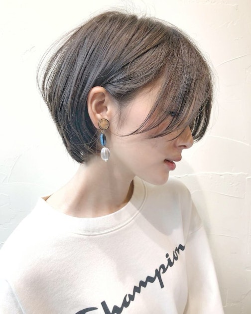 21年 丸顔さんに似合うショート総まとめ 可愛く見せる3つの秘訣とおすすめスタイル ホットペッパービューティーマガジン