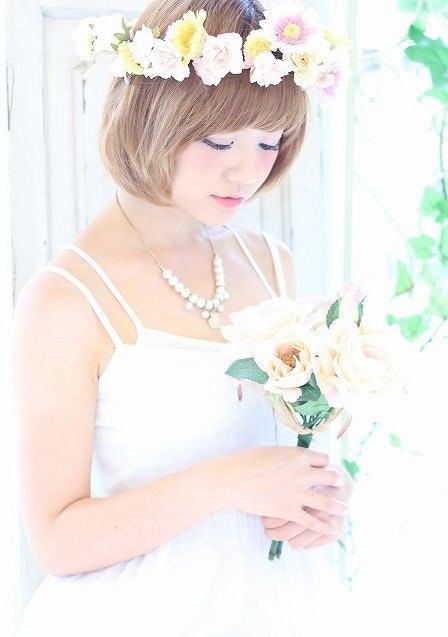 花嫁さんのショートヘアをロマンチックに仕上げよう ウェディング髪型カタログ ショート編 ホットペッパービューティーマガジン