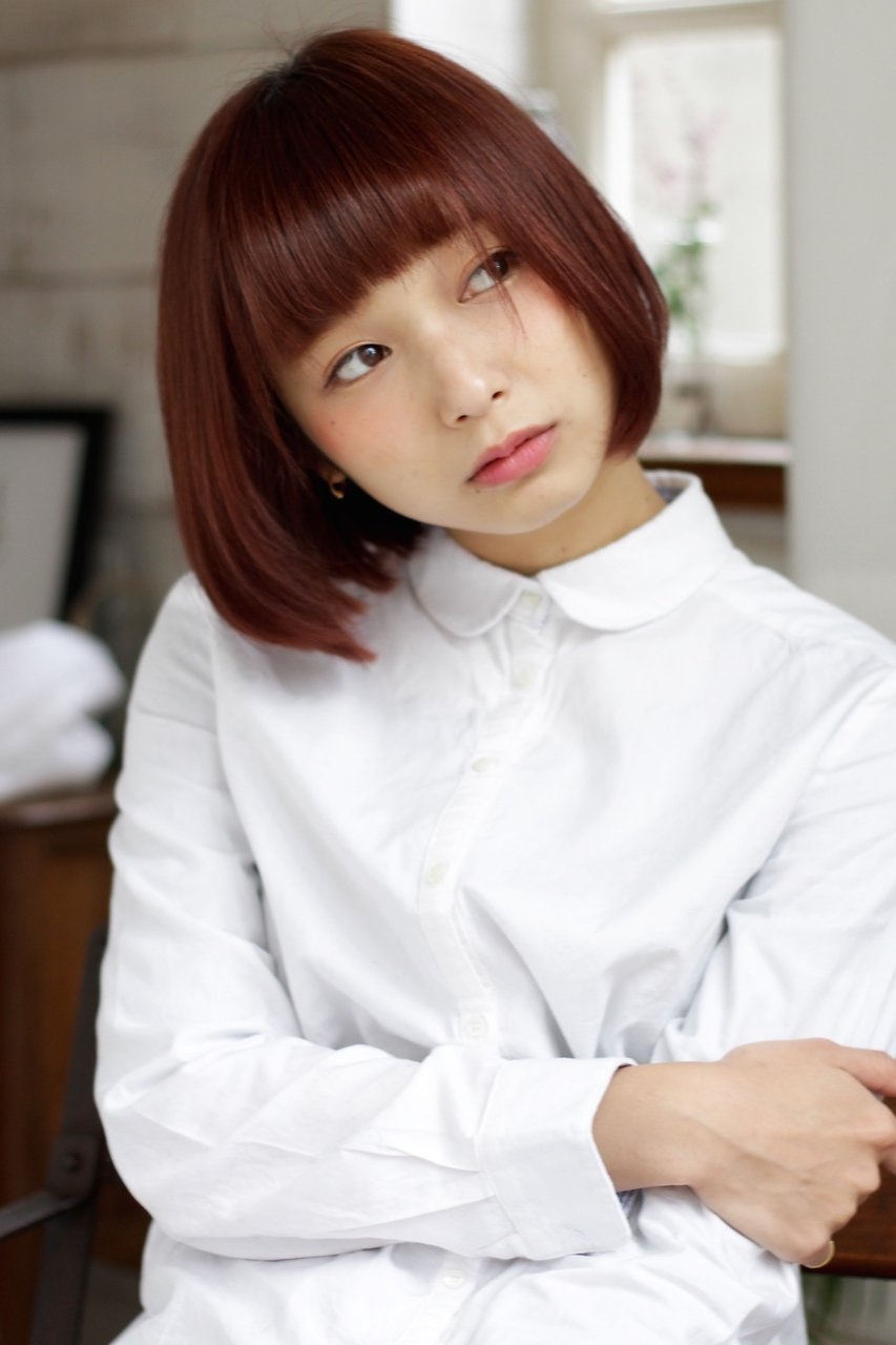 モテ髪 かわいいストレートボブをバングレングス別にいろいろご紹介 ホットペッパービューティーマガジン