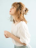 ハーフアップお団子ヘアで、簡単今っぽアレンジに◎やり方やおすすめスタイルも！