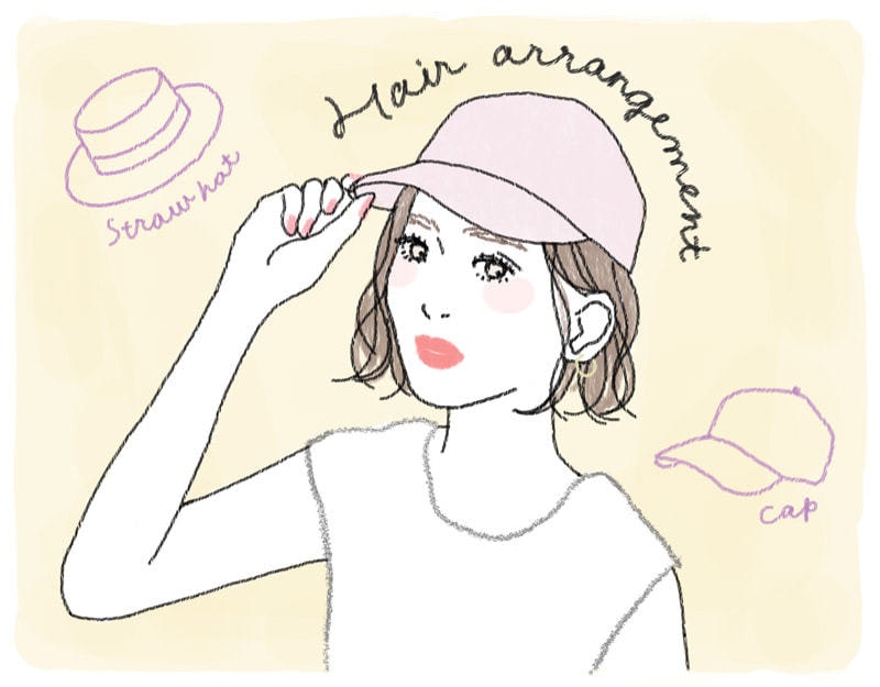 夏は帽子に合わせてヘアアレンジ 脱いでも被ってもかわいいおしゃ髪セレクト ホットペッパービューティーマガジン 夏は帽子に合わせてヘアアレンジ 脱いでも被ってもかわいいおしゃ髪セレクト ホットペッパービューティーマガジン