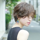 ハンサムショート☆ウェーブでおしゃれに