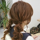 おさげアレンジ