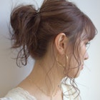 【結婚式・二次会ヘア】ルーズおだんごアップスタイル