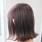 パールベージュ○イルミナカラー○切りっぱなしボブ○明治神宮前