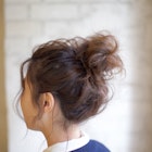おくれ毛おだんごアレンジ