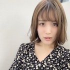 【添田】シースルーバングのアゴラインボブ 大人かわいい外ハネ