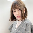 【添田】大人かわいいフレンチボブ ミディ ネイビーカラー