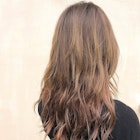 オレンジ ベージュ インナーカラー デザインカラー ハイライト