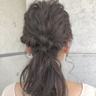 簡単アレンジ ゆるポニー