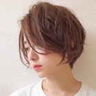【津賀雅也】毛束感のあるナチュラルショートボブ
