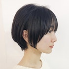 ▲人気スタイル マニッシュショート 丸みショート 黒髪