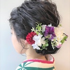 【LA PENSEE】卒業式 成人式セット ギブソンタック ヘアアレンジ