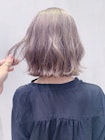 プラチナグレージュ_ことりベージュ毛先パーマ_ba253253