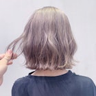 プラチナグレージュ_ことりベージュ毛先パーマ_ba253253