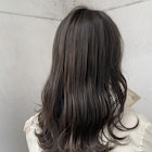 ウェーブロング/暗髪ラベンダーアッシュグレージュ 石原