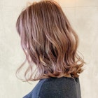 ショコラミルクティーベージュ_毛先パーマ_ba255731