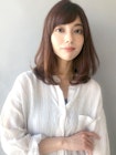 愛され 内巻き ロブヘア ショコラブラウン/Salon銀座 大寺由木帆
