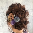 およばれゆるふわ ことりベージュ アップスタイル♪