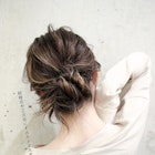 大人可愛い☆結婚式やイベントにお呼ばれ小顔お団子UP