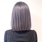 ブリーチ一回の外国人風ラベンダーグレージュカラー