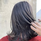 *ブリーチなし!大人可愛い暗髪透明感グレージュカラー