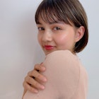 ミニボブ 毛先パーマ 黒髪 シアーグレージュ フレンチボブ