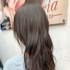 【アフロート添田】毛先パーマロングアッシュブラウン