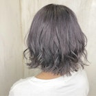 【AnFye.dueldo 】切りっぱなしミディボブ× パープル