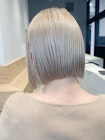 プラチナブロンド_毛先パーマことりベージュ_ba269262