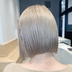 プラチナブロンド_毛先パーマことりベージュ_ba269262