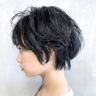 カーリーショート_外ハネボブアッシュブラウンネオウルフ_77031