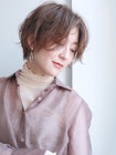 ソフトベージュショート_外ハネボブアッシュブラウン_57063